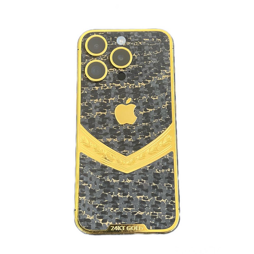 Aurora Concepts Custom iPhone 16 Pro Max 512 GB - Carbon Noir Gold