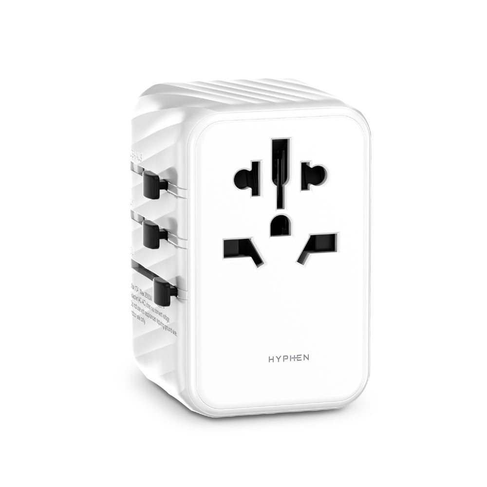 Hyphen Chargepoint GAN Universal Travel Adaptor 65W - White