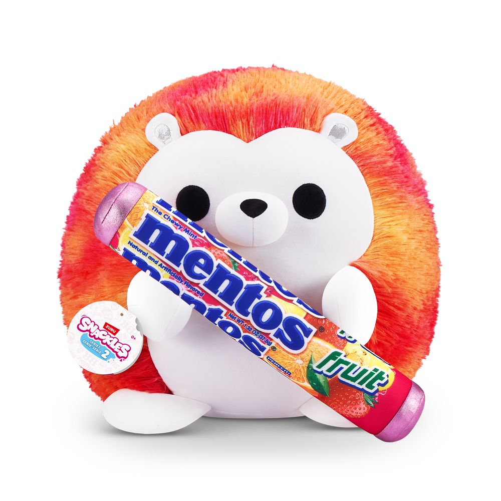 Snackles Series 2 Heidi The Hedgehog And Mentos (Fruit) 16-Inch Plush Toy