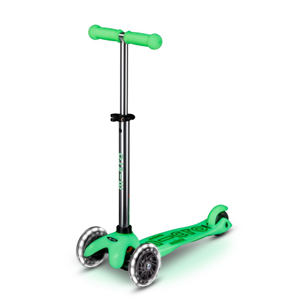 Micro Mini Deluxe Glow LED Icy Lime Scooter