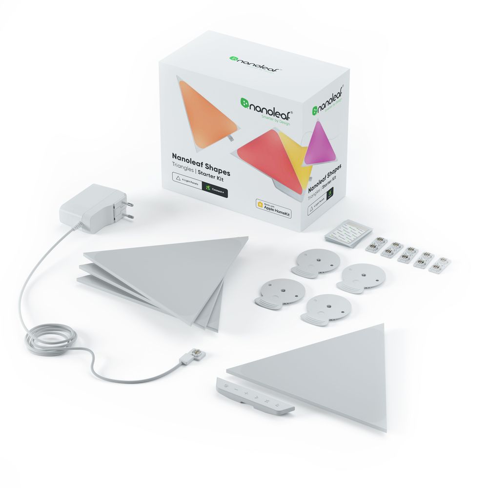 Nanoleaf Shapes Triangles Starter Kit - White (UK) (Pack of 4)