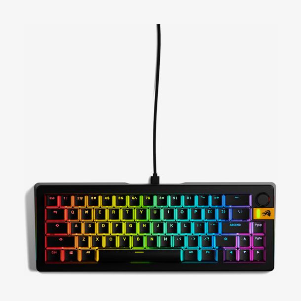 Glorious GMMK 3 HE 65% Prebuilt Wired Gaming Keyboard Black (US English)