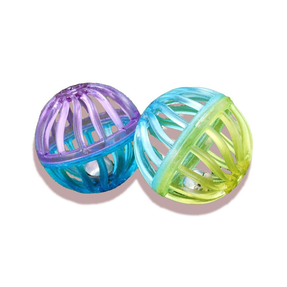Wild Catz Rolling Ball Cat Toy - 3.8cm Set of 2