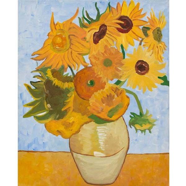 We Love Art - Post Impressionism - Sunflowers Guided Painting Art Set