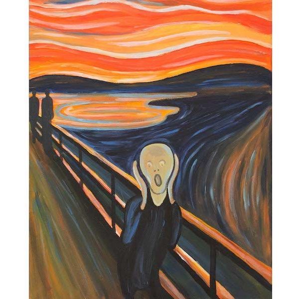 We Love Art - Expressionism - The Scream Guided Painting Art Set