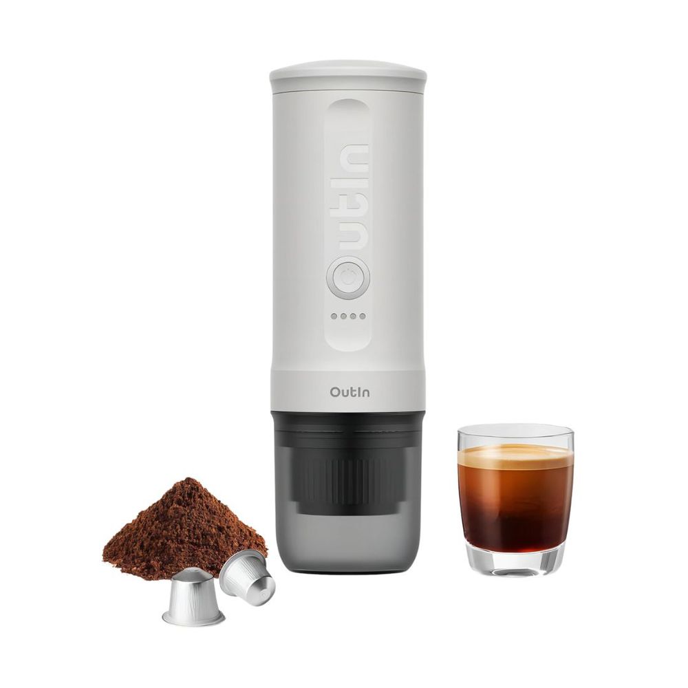 Outin Nano Portable Espresso Machine 30ml - Pearl White