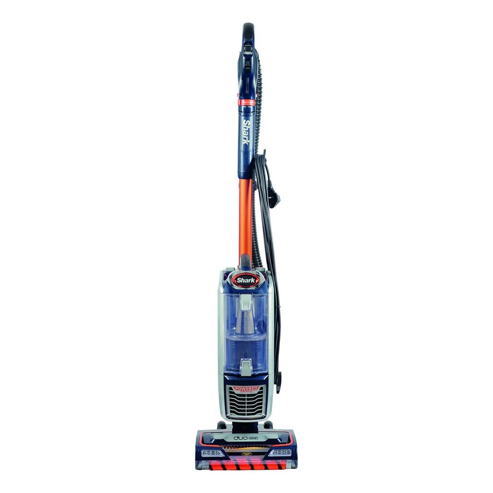 Shark Corded Upright Vacuum Cleaner NZ801MET Anti-Hair Wrap Technology & Duo-Clean 0.83L Capacity / 8M Cord - Navy Orange