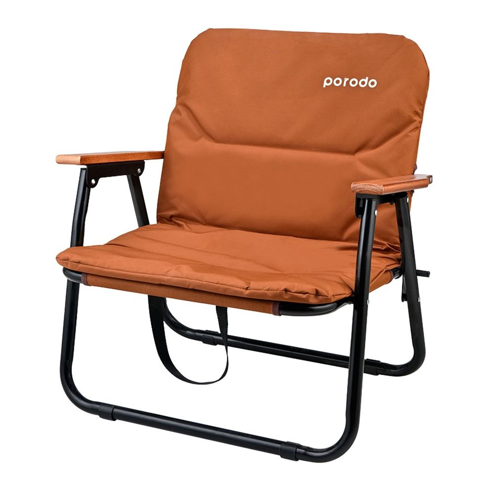 Porodo Lifestyle Camping Foldable Chair - Brown