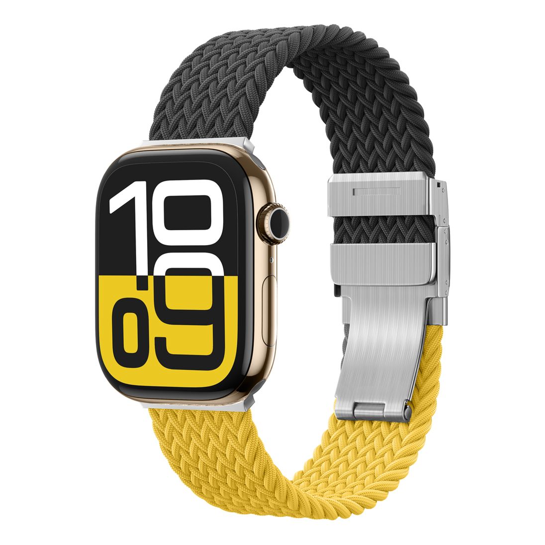 AmazingThing Blend Watch Band For Apple Watch 49/46/45/44/40mm - Black/Yellow
