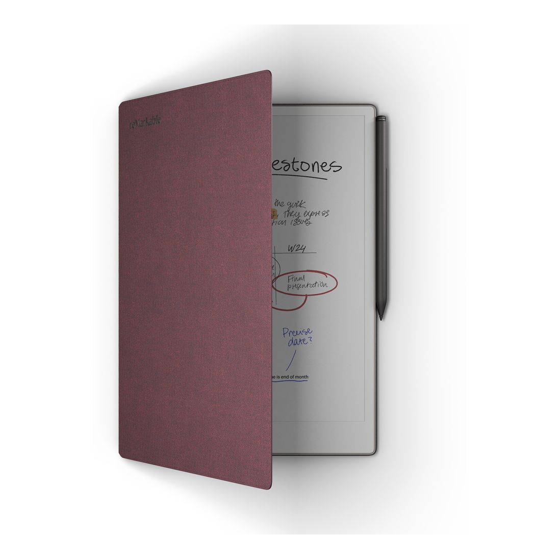 reMarkable BookFolio Pro - Mosaic Weave Burgundy