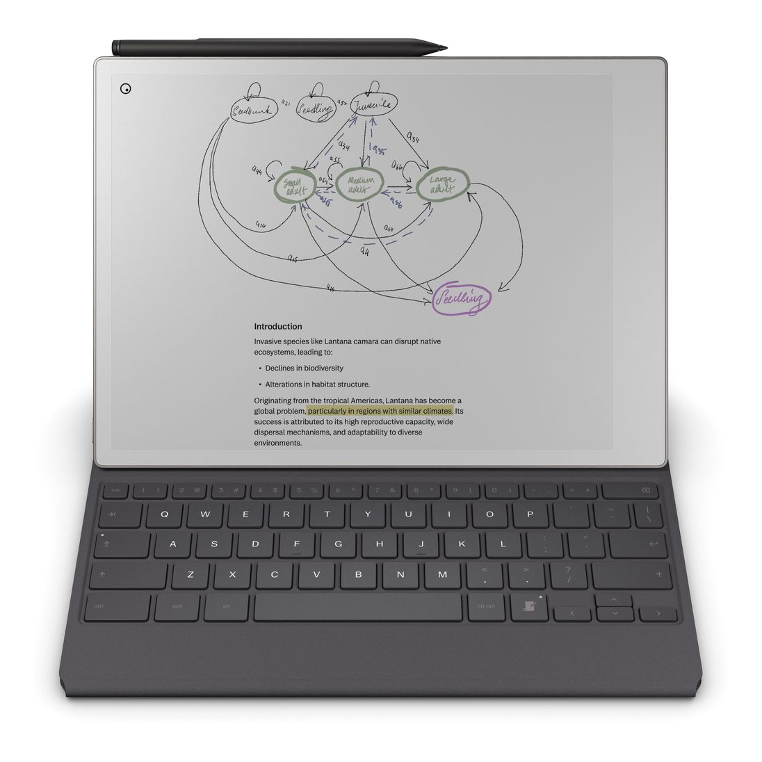 reMarkable TypeFolio Pro - Mosaic Basalt (EN UK)