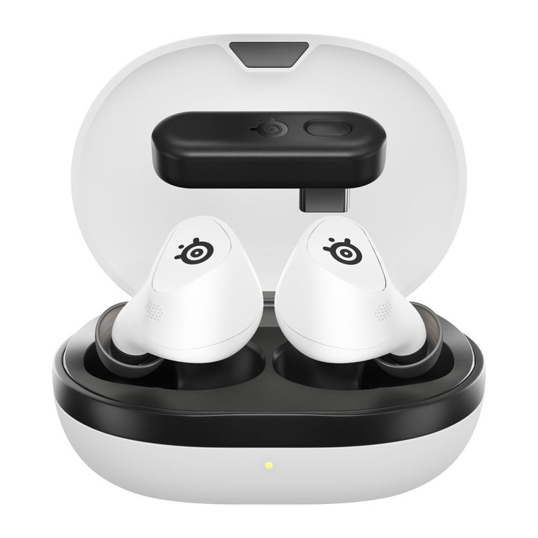 SteelSeries Arctis GameBuds for PlayStation Wireless Gaming Earbuds - White