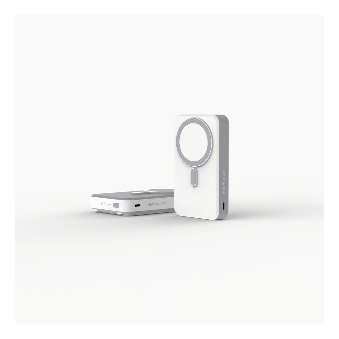 One Adaptr OneGo 5 In 1 MagSafe Wireless Charging Stand PowerBank - White
