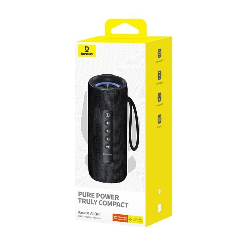Baseus AeQur VO20 Portable Wireless Speaker - Cluster Black