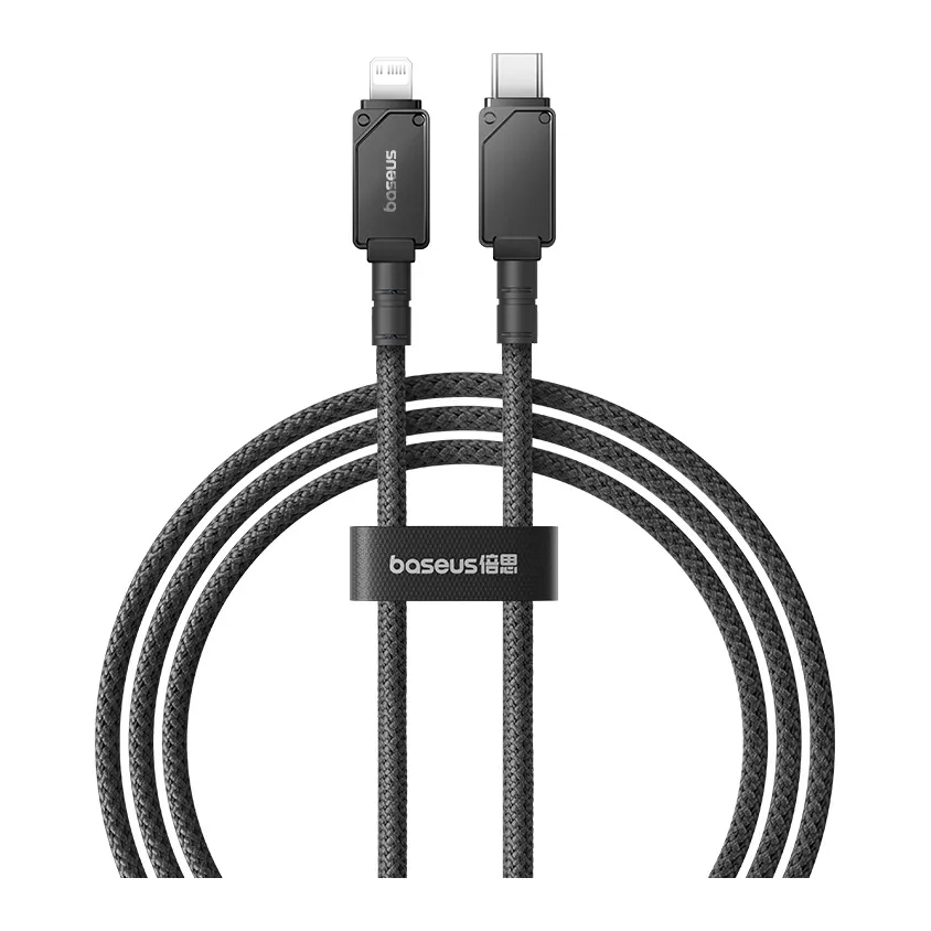 Baseus Unbreakable Fast Charging Data Cable Type-C to Lightning 20W 1m - Cluster Black