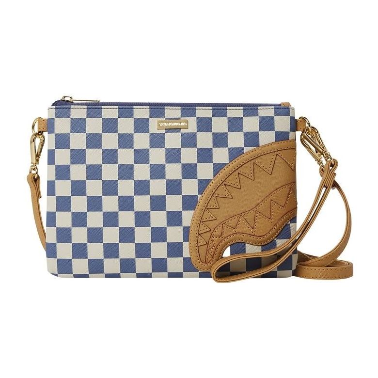 Sprayground Letter Checkers Clutch