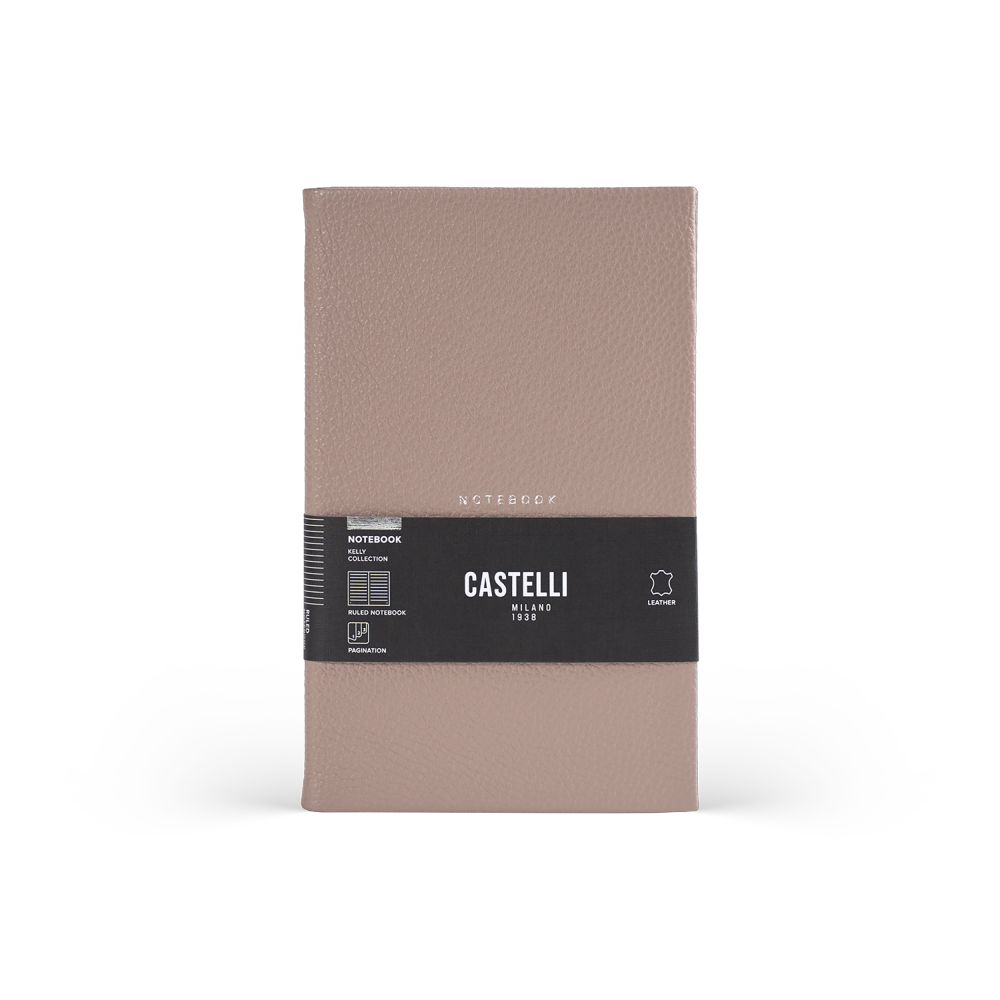 Castelli Notebook Large Ruled Kelly Antique Pink (19 x 25 cm)