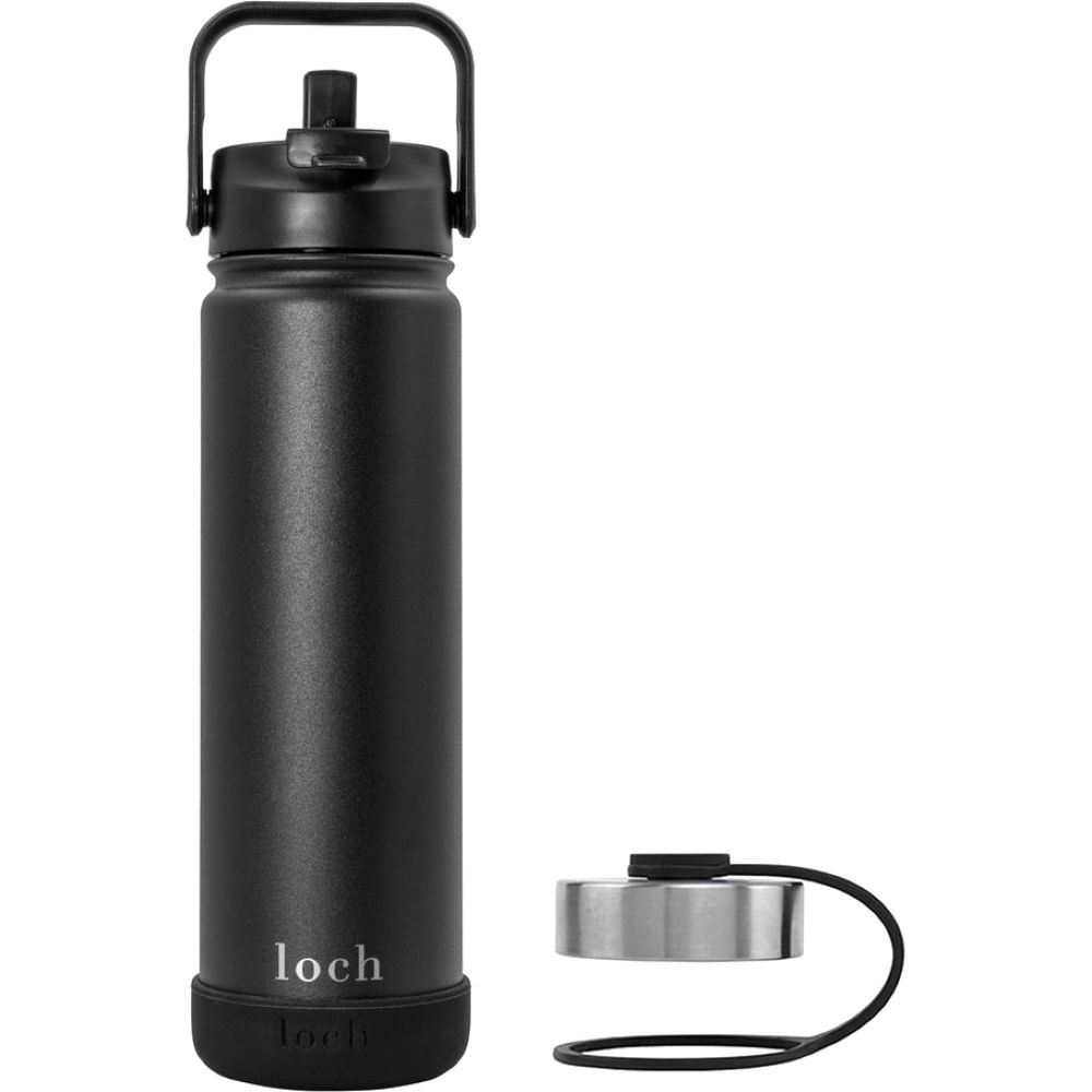 Loch Water Bottle Black 650ml (22 Oz)