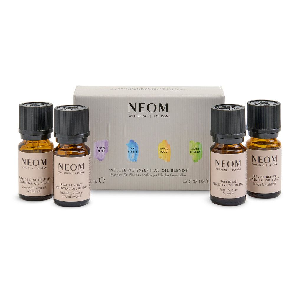 Neom Wellbeing Wellbeing Essential Oil Blends Set (10ml) (Pack of 4)