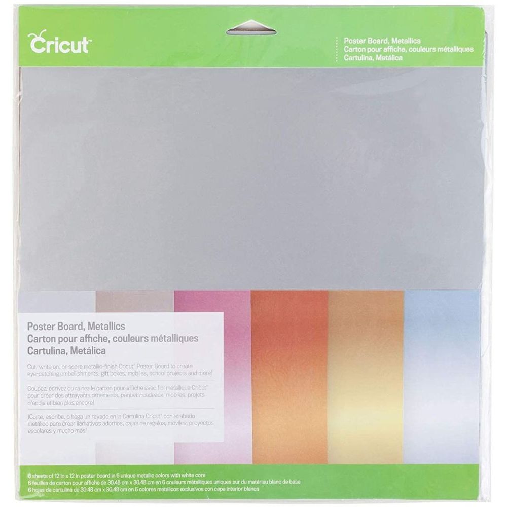 Cricut Poster Board (30.5 x 30.5cm) (6 Sheets) - Metallic