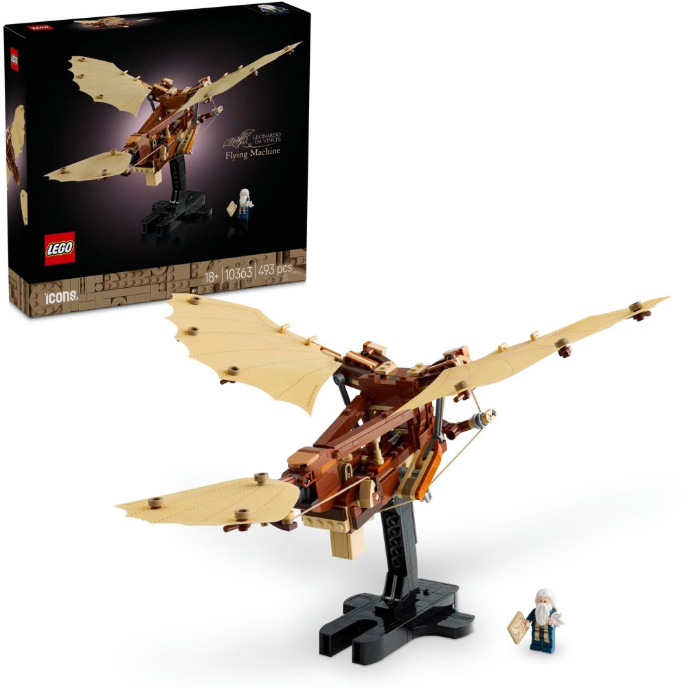 LEGO ICONS Leonardo Da Vinci'S Flying Machine 10363 (493 Pieces)