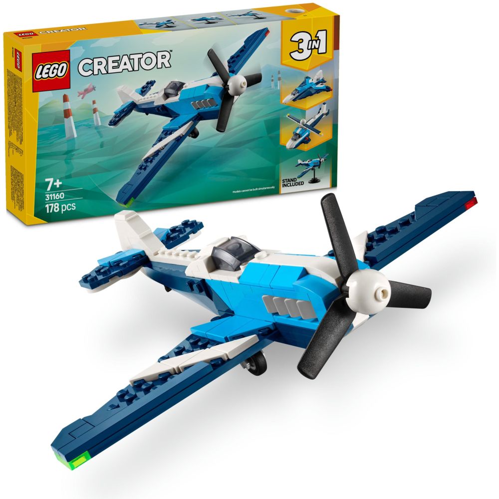 LEGO Creator 3-In-1 Aircraft - Race Plane 31160 (178 Pieces)