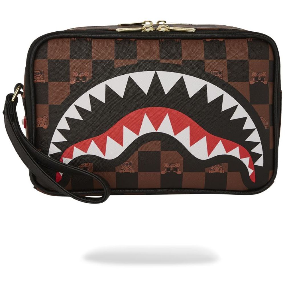 Sprayground Peeking Character Check Toiletry