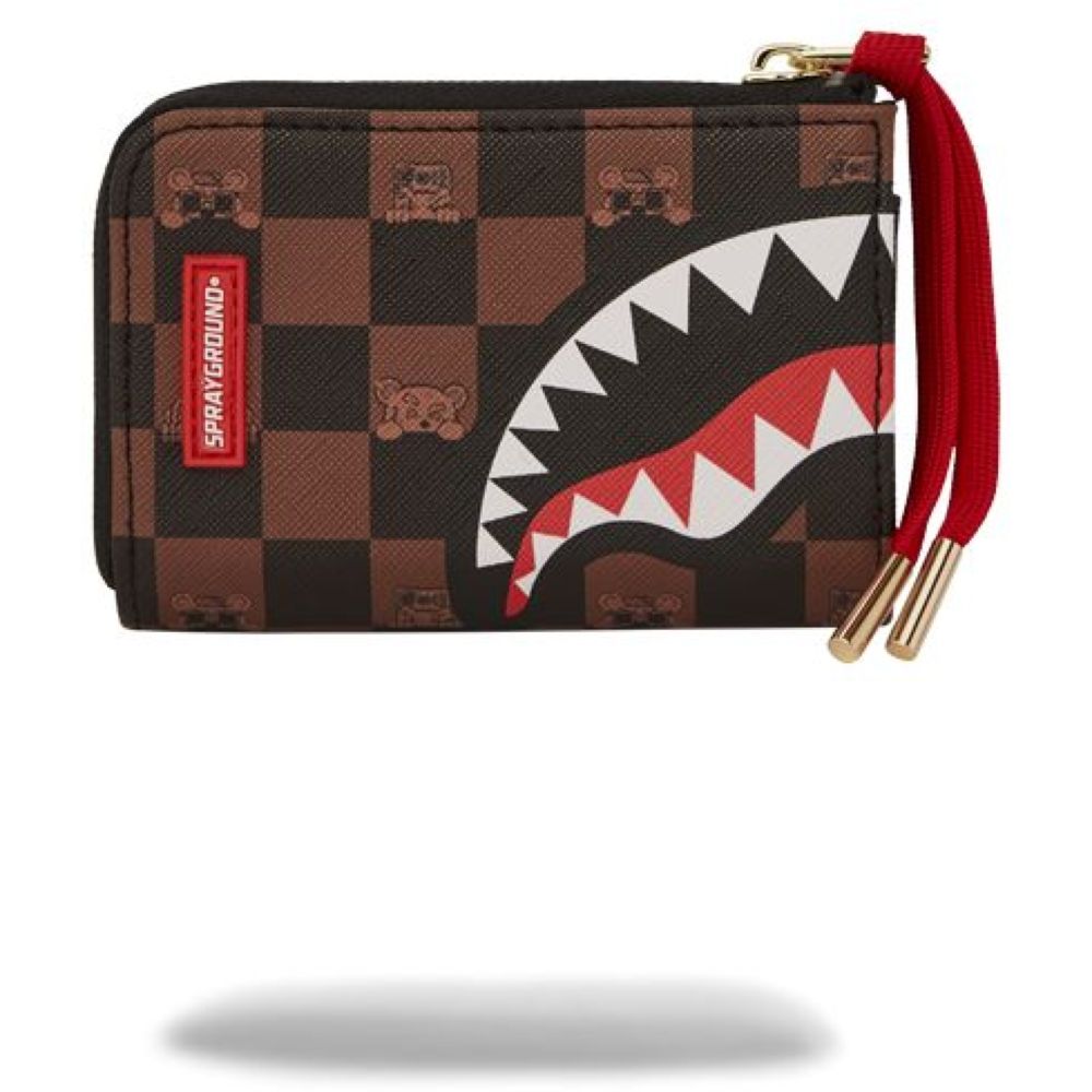 Sprayground Peeking Character Check Wallet