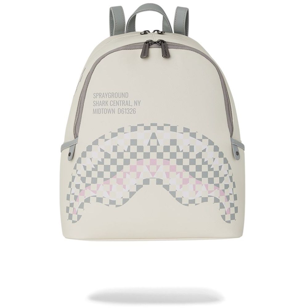 Sprayground Cream Check Shark Central Savage