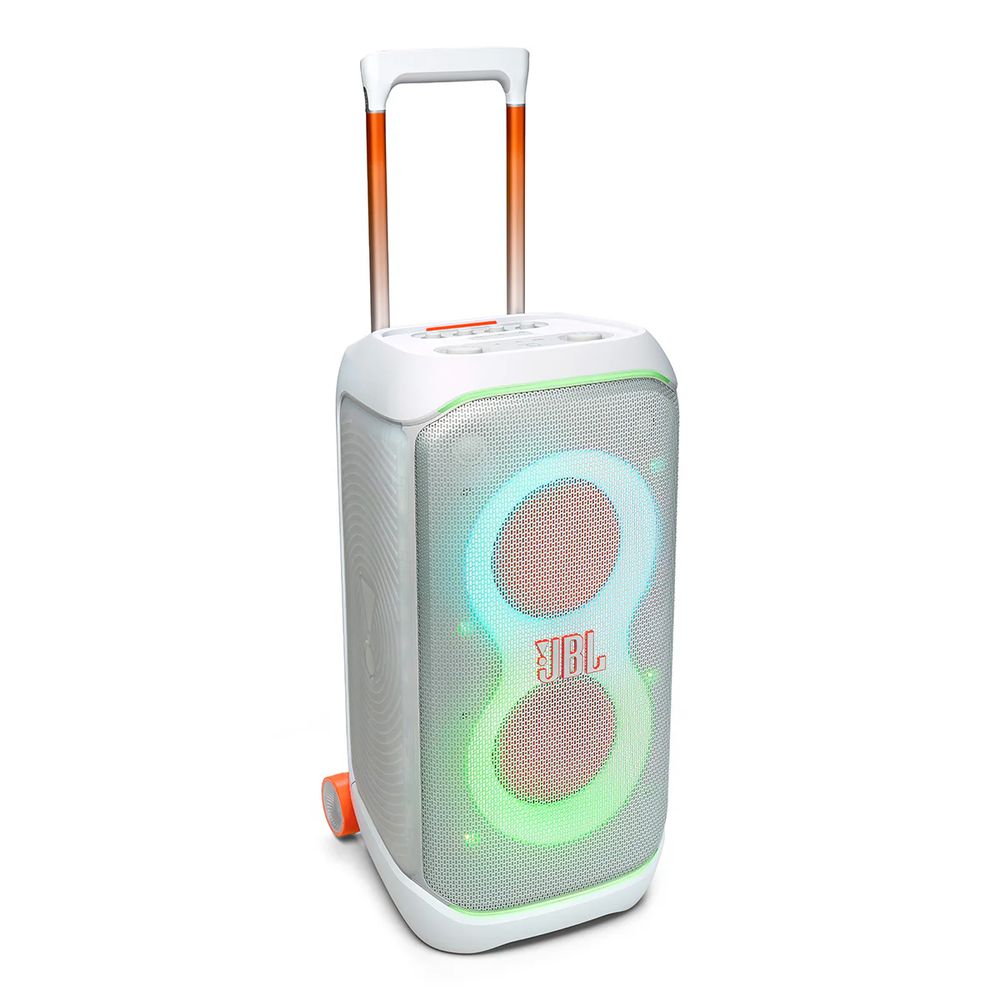 JBL Partybox Stage 320 Portable Party Speaker With Wheels - White