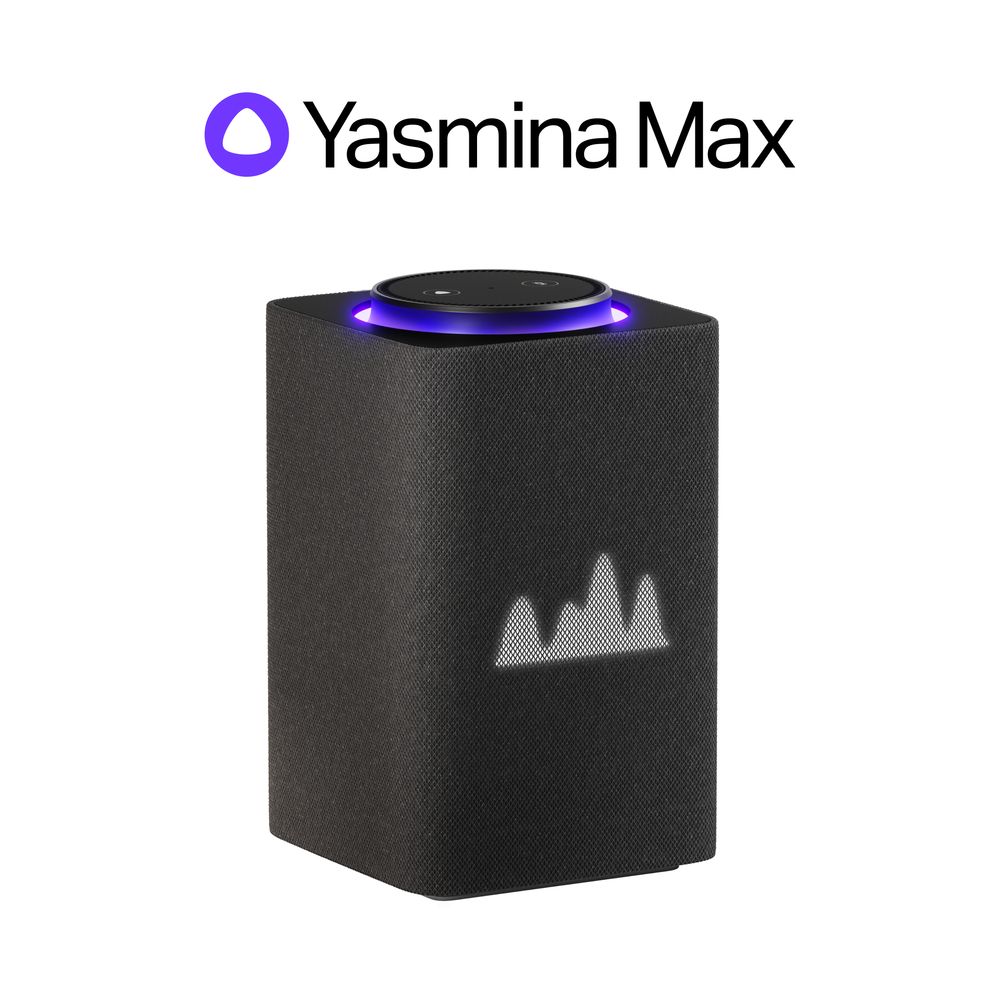 Yasmina AI Enabled Smart Speaker Max - Black