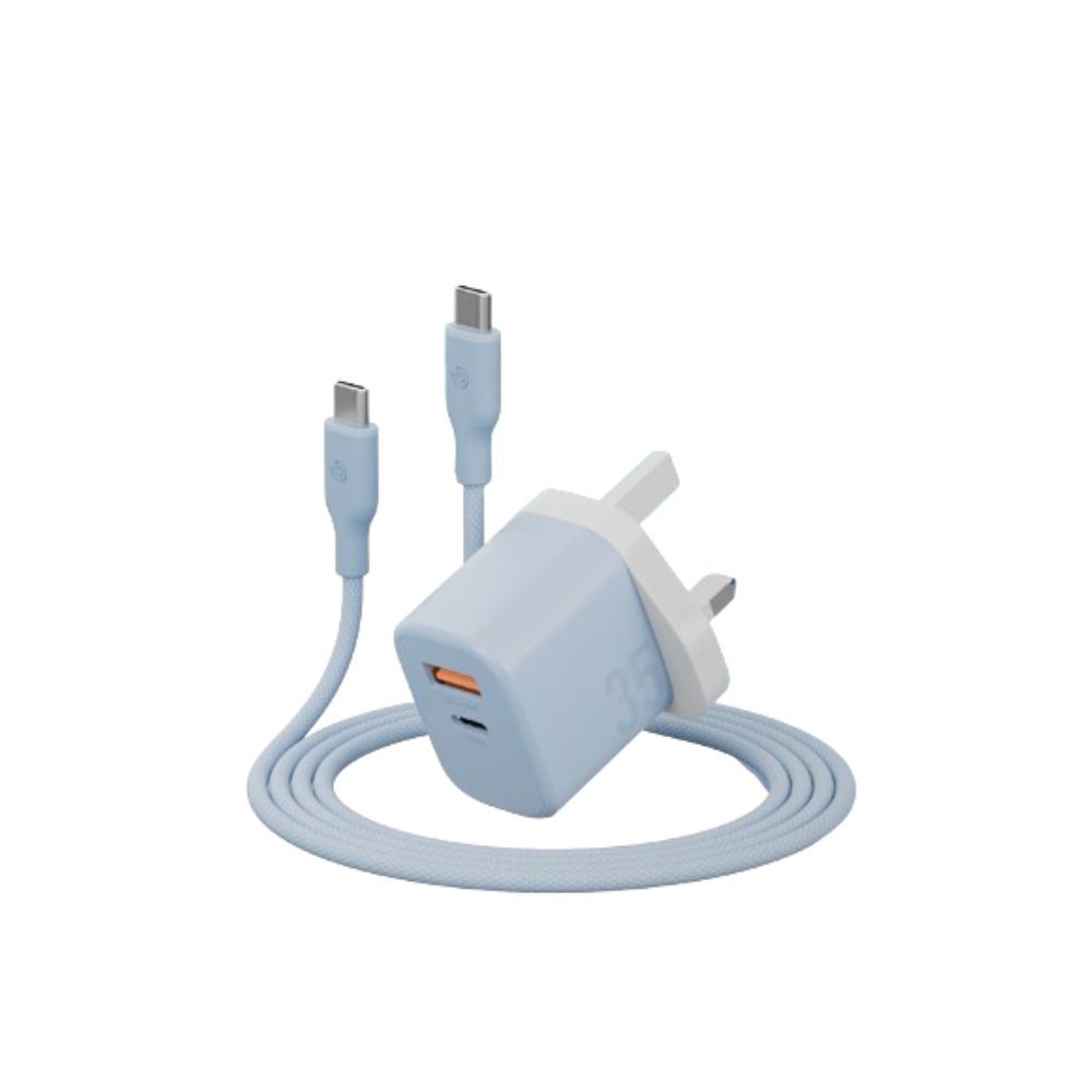 Energea Bundle Goport Velox Bundle UK Charger 35W With Weave Cable - Bubblegum