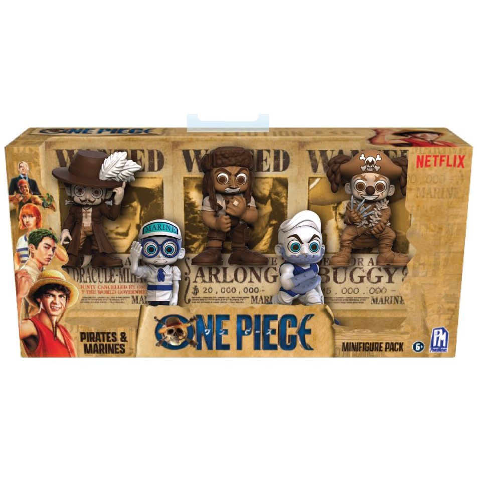 Phatmojo One Piece Netflix Pirates And Marines Mini Figure Pack (Pack Of 5)