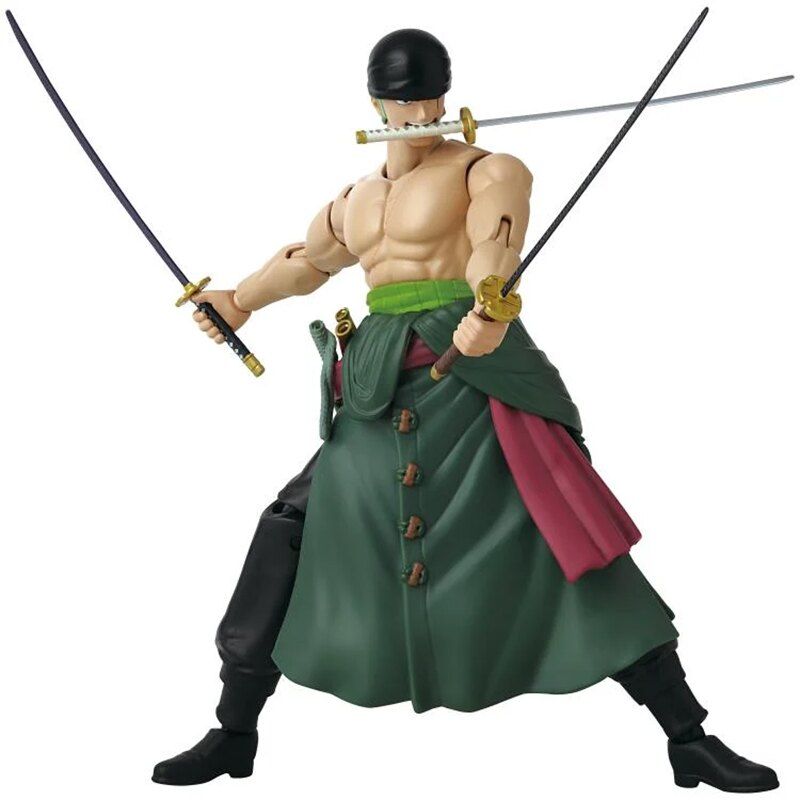 Bandai Anime Heroes One Piece Roronoa Zoro 3 Sword Style 7-Inch Figure