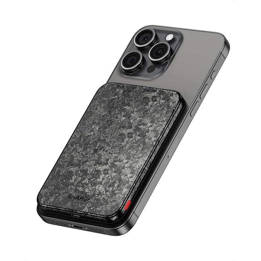 Sharge Carbon Mag 5000mAh Ultra Thin Carbon Fibre Power Bank