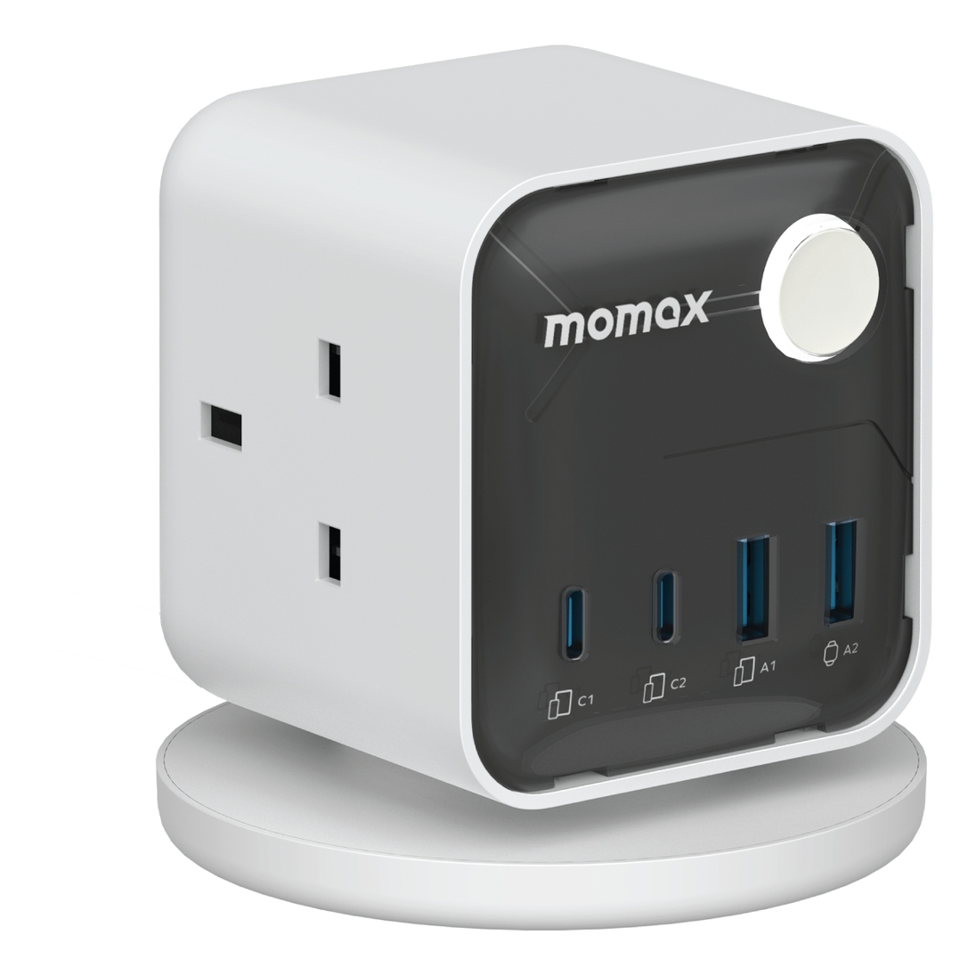 Momax 1-Charge Work Flow 3-Outlet Power Cube With USB
