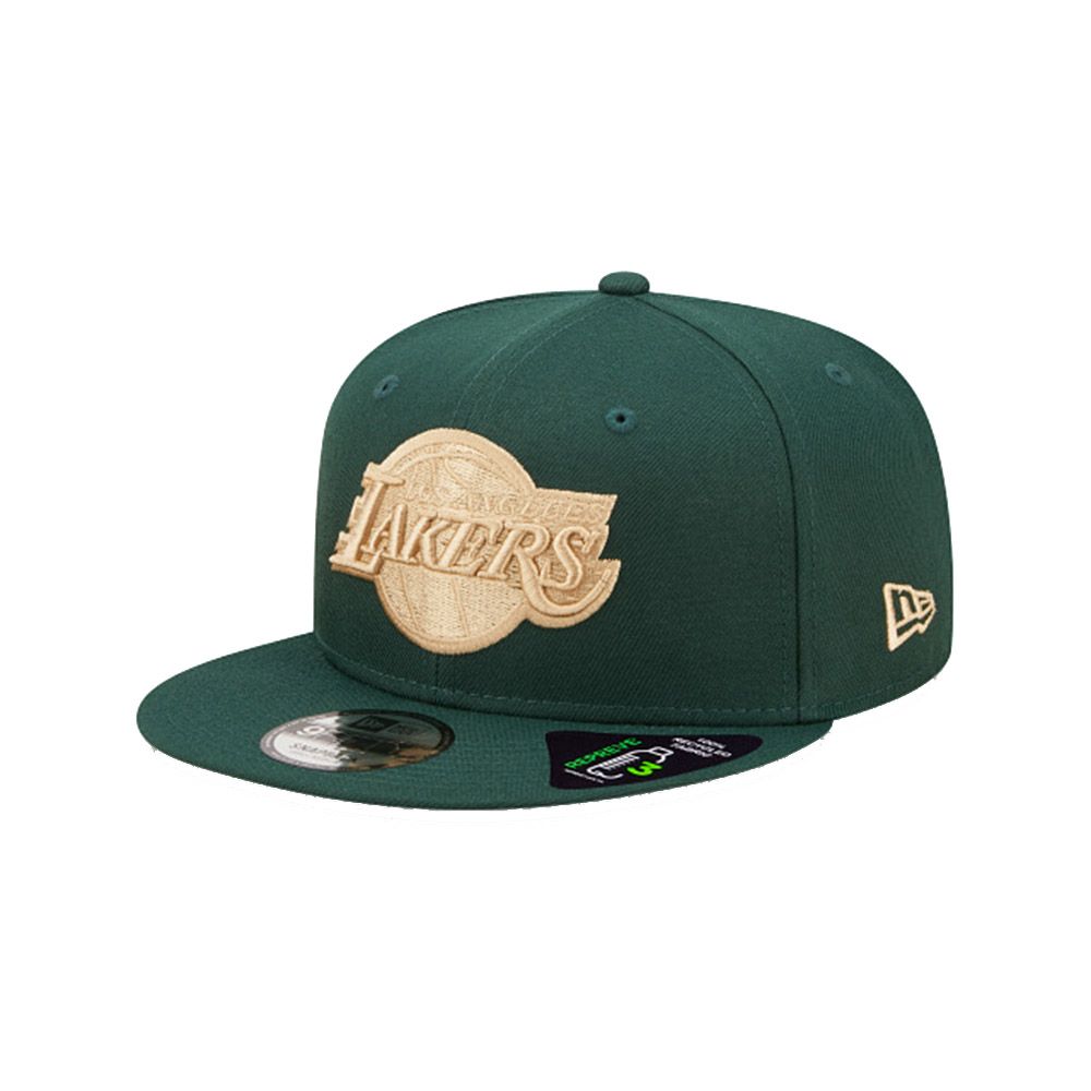 New Era Repreve 9Fifty Nba Los Angeles Lakers Dark Green/Gold Cap - M/L