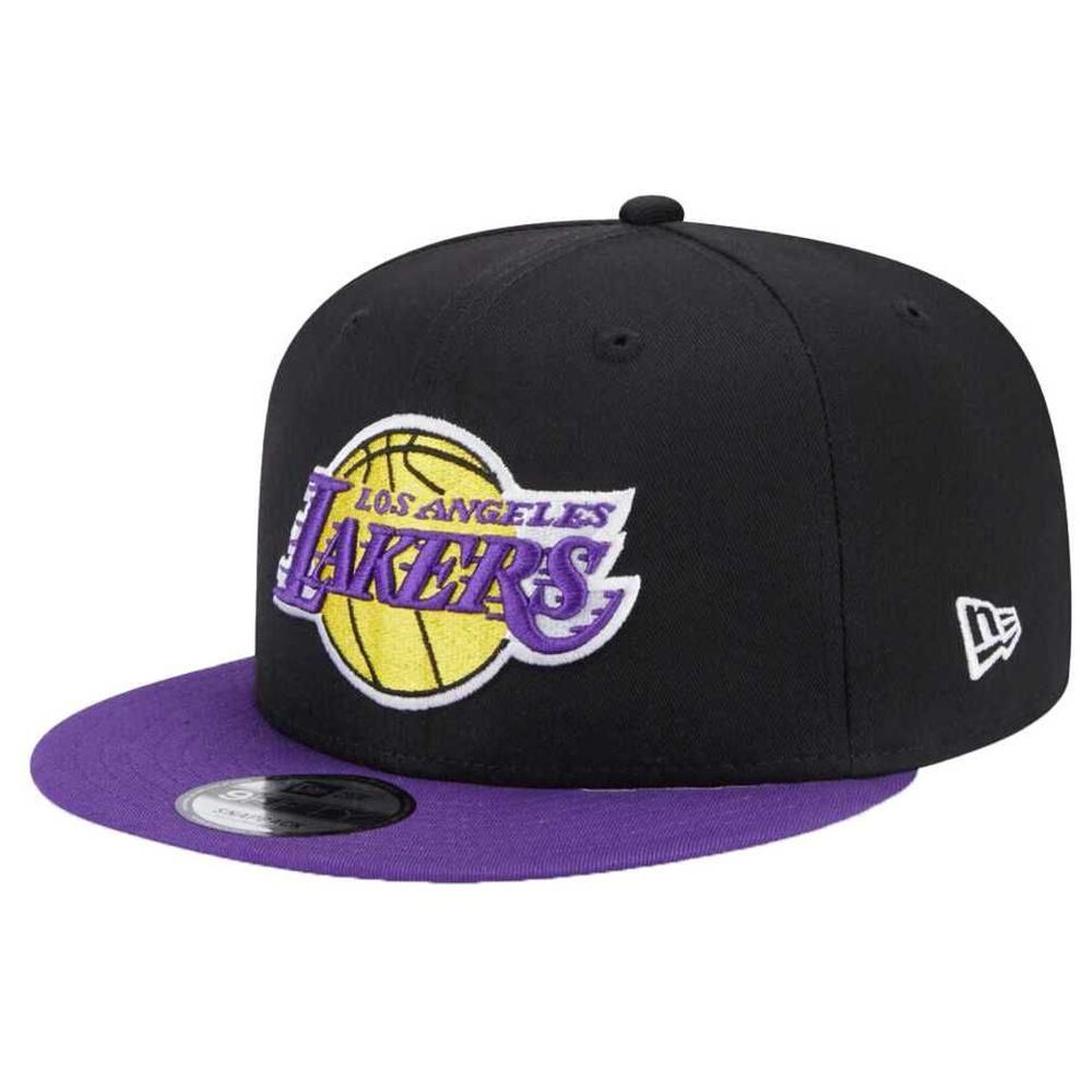 New Era Contrast Side Patch 9Fifty Nba Los Angeles Lakers Black/Purple Cap - M/L