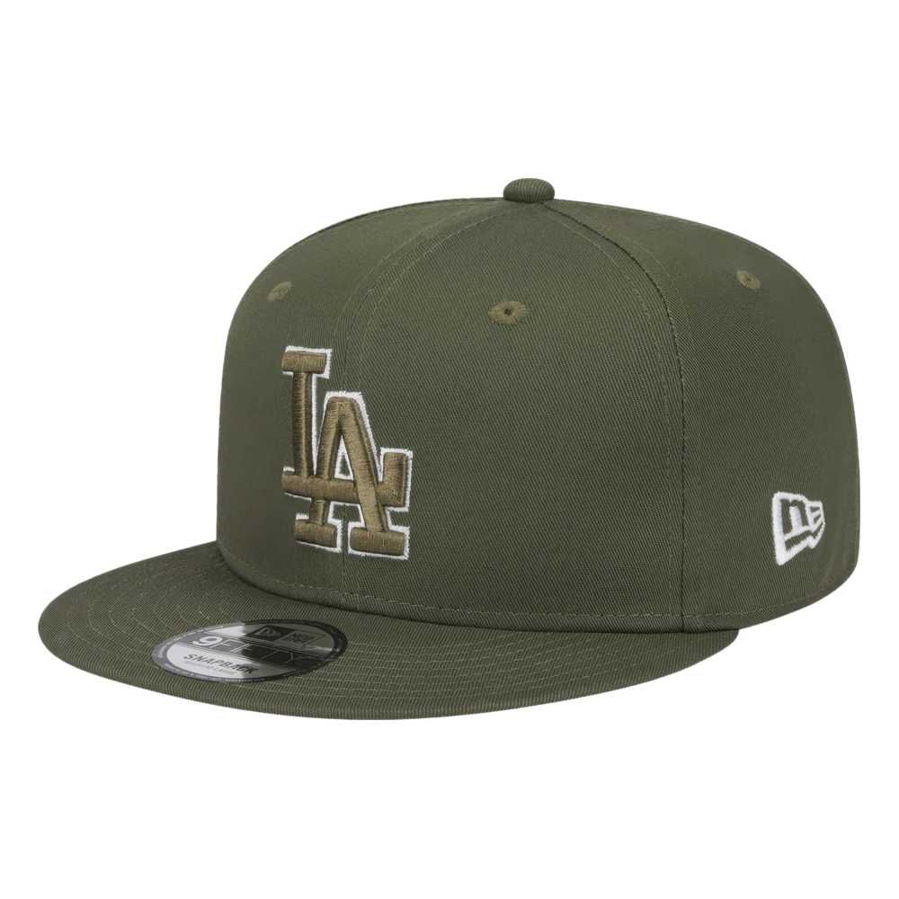 New Era Side Patch Script 9Fifty MLB Los Angeles Dodgers Green Cap