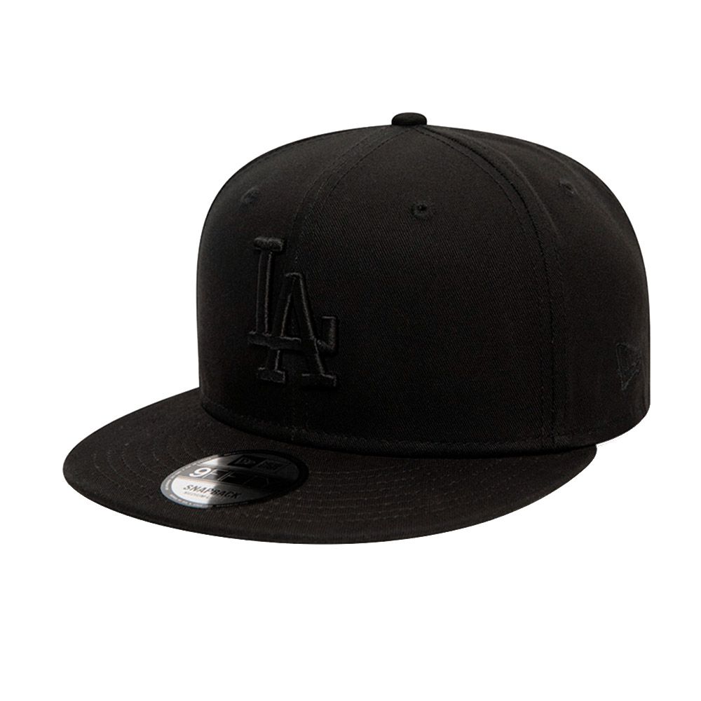 New Era Monochrome 9Fifty Mlb Los Angeles Dodgers Black/Black Cap - M/L
