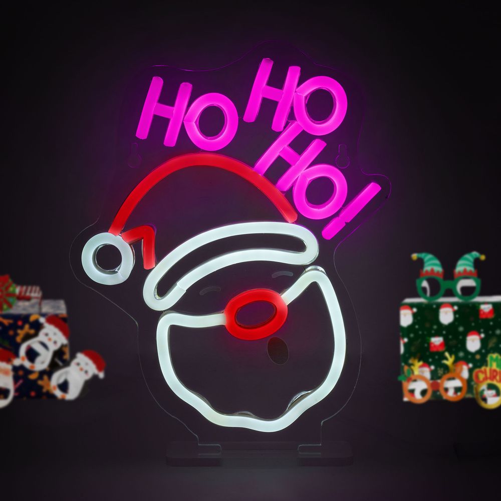 Legami Neon-Effect LED Sign - It's a Sign - Santa Claus