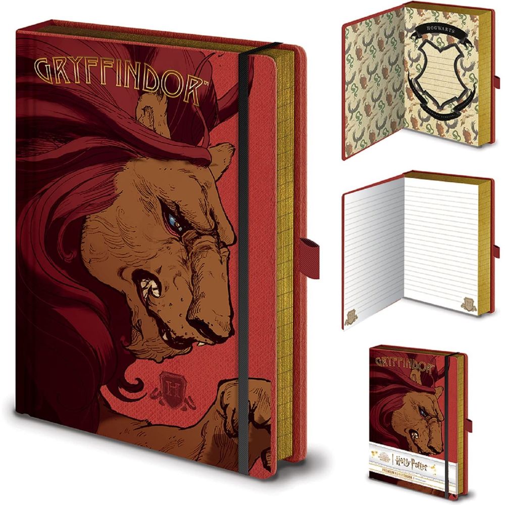 Pyramid Warner Bros Harry Potter - Intricate Houses Gryffindor (Premium A5 Notebook)