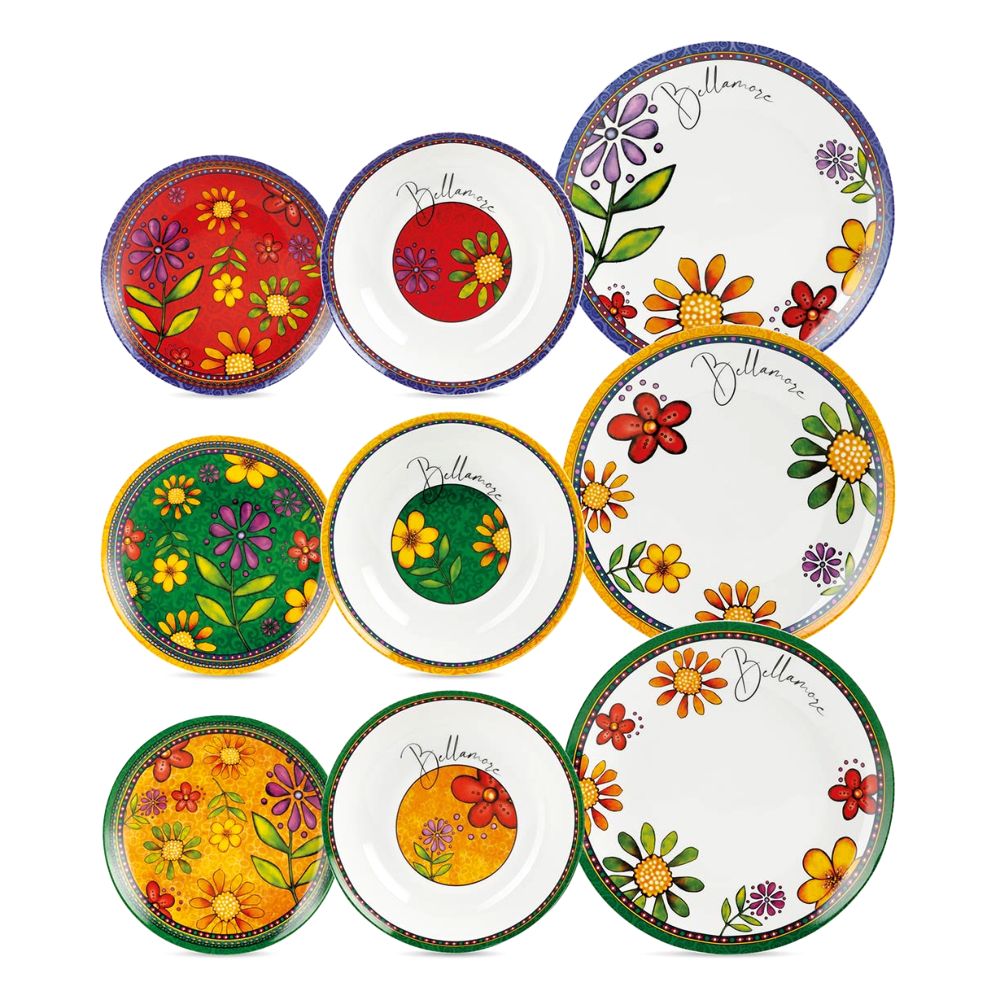 Egan Bellamore Plates (Soup/Dinner/Dessert Plates) (Set Of 18)