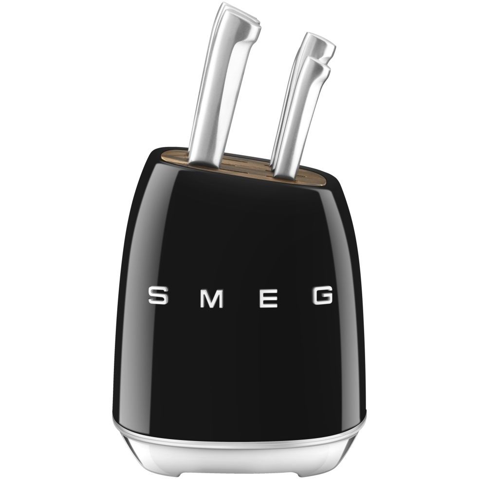 Smeg Knife Block 50's Style Black