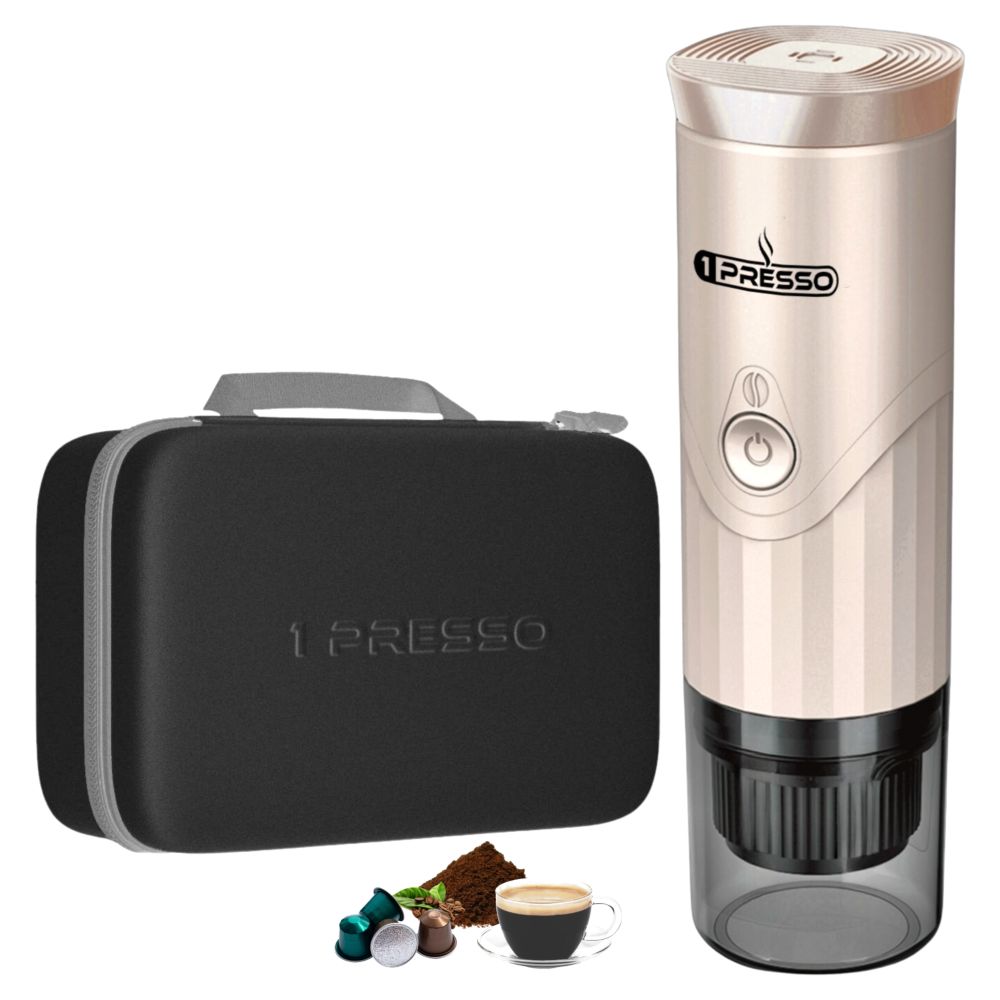 1Presso Pro Portable Espresso Coffee Machine Gold Pink