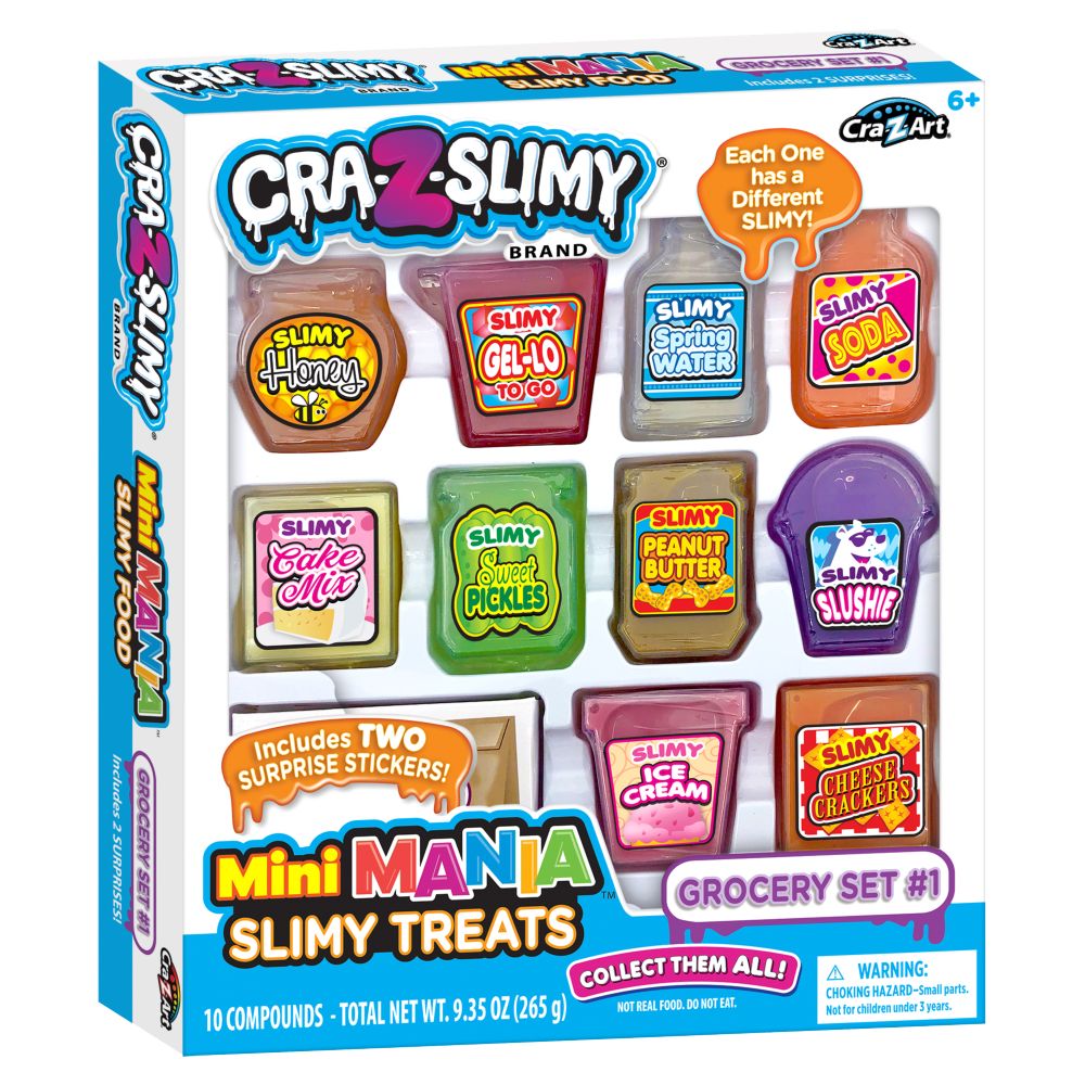 Cra-Z-Slimy Mini Mania Slimy Treats Grocery Set #1