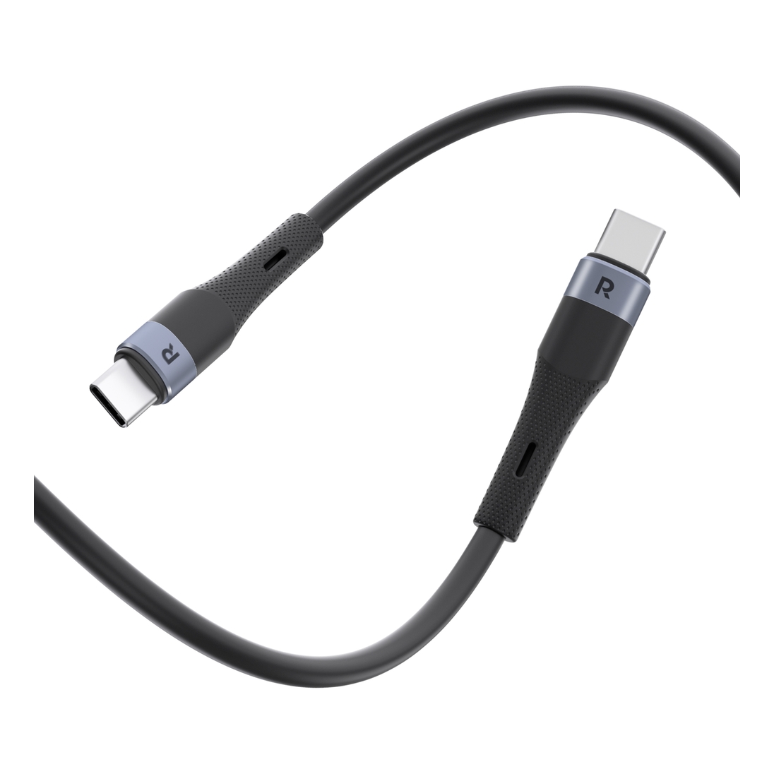 RavPower CB1038 60W C-C Cable Liquid Silicone - Black