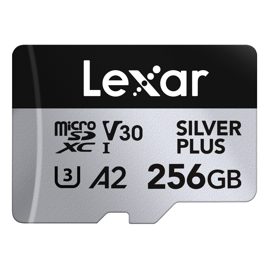 Lexar Professional SILVER PLUS microSDXC UHS-I cards up to 205MB/s read 150MB/s write C10 V30 U3 - 256GB