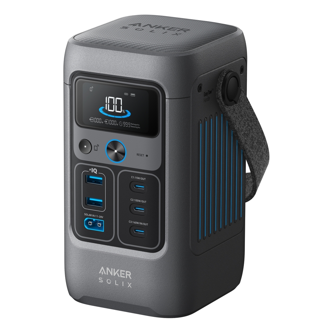 Anker SOLIX C200 DC Portable Power Station - 60000mAh (192Wh) 200W - Gray