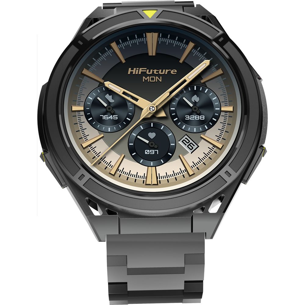 HiFuture Active Dual Band GPS Smartwatch - Black/Yellow